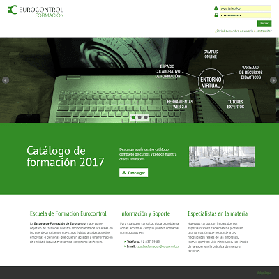 ejemplo de plataforma de teleformación personalizada para cliente